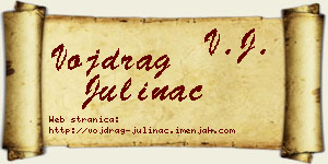 Vojdrag Julinac vizit kartica